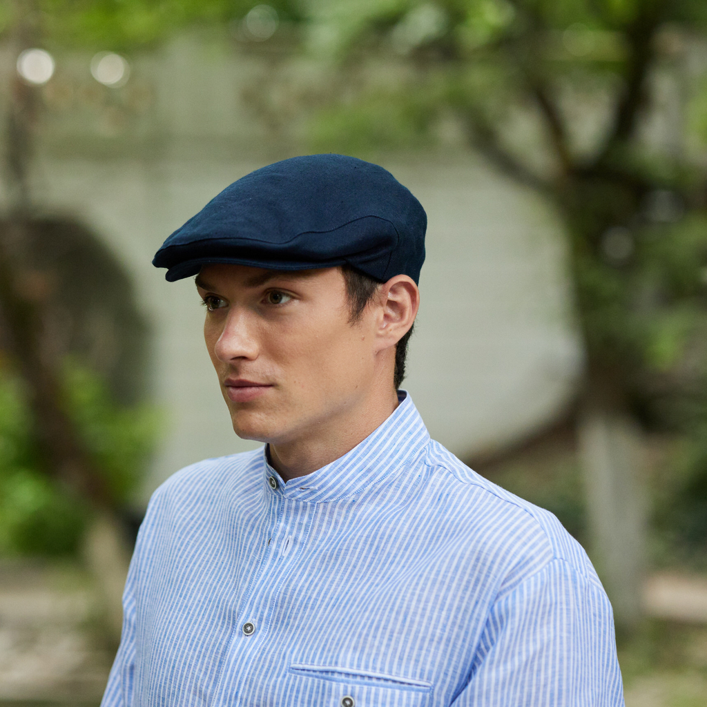 Irish Linen Flat Cap Irish Tweed Store
