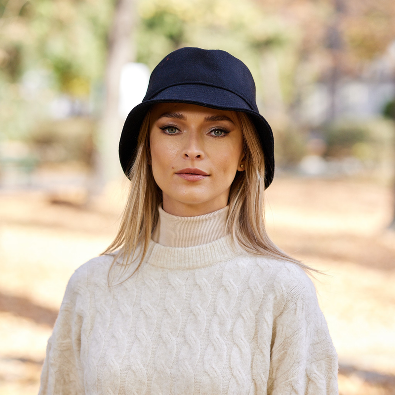Irish tweed bucket hat hotsell