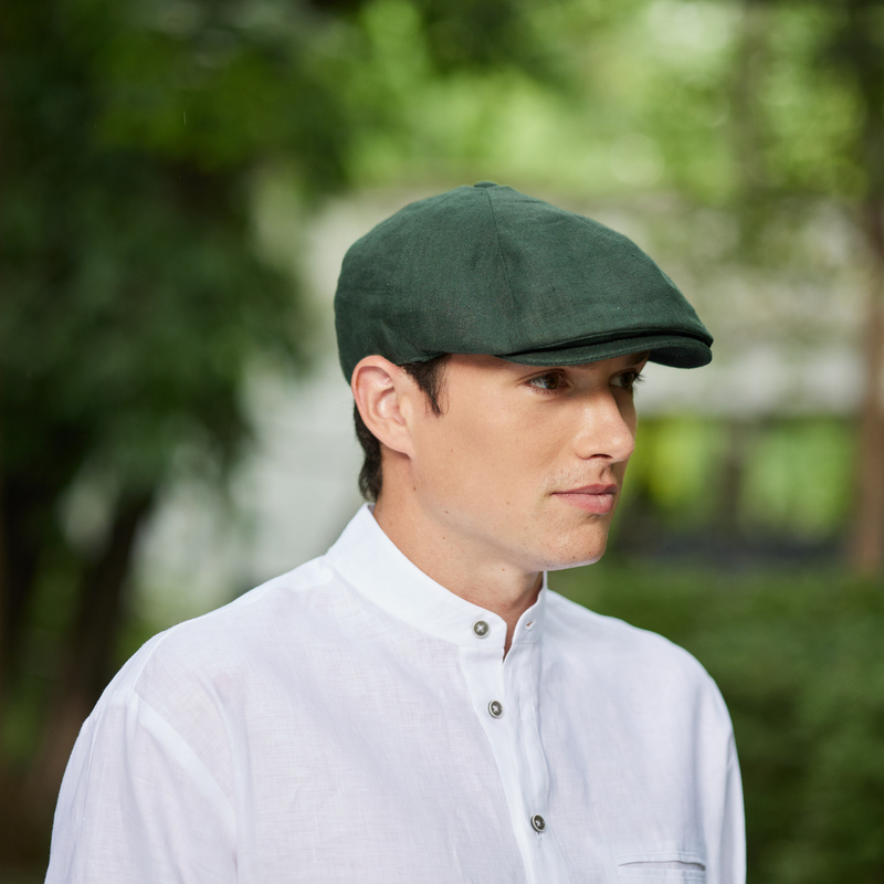 Irish Classic Linen Newsboy Cap Irish Tweed Store
