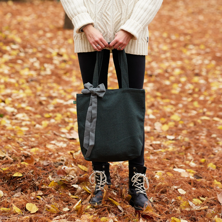 Green Black Herringbone