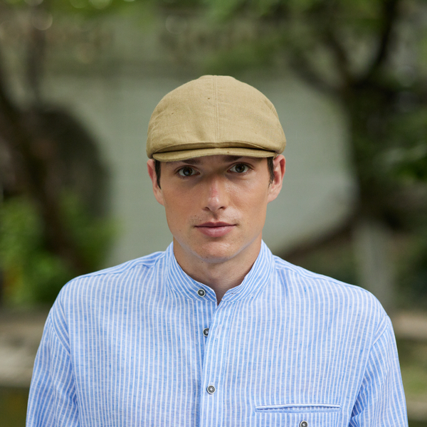 Irish Classic Linen Driving Cap