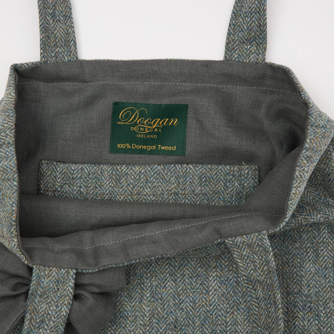 Teal Herringbone
