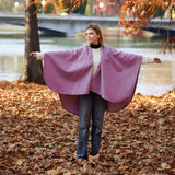 Pink Grey Herringbone