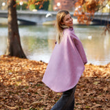 Pink Grey Herringbone