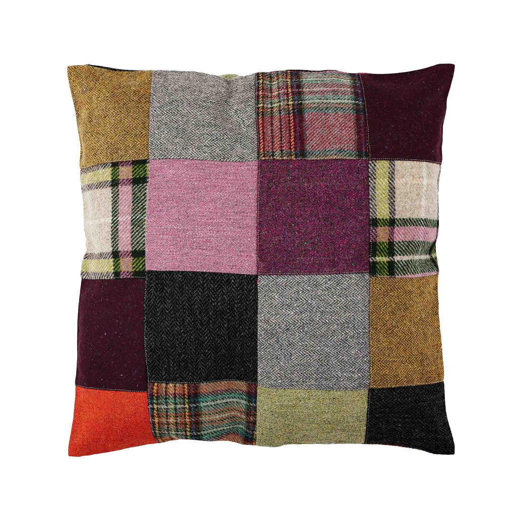 Tweed Cushion Cover Patch Irish Tweed Store