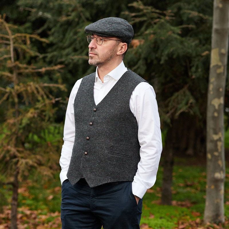 Waistcoat and on sale flat cap